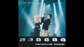 Luísa Sonza Jão  Exagerado Letra e Música [upl. by Pega]