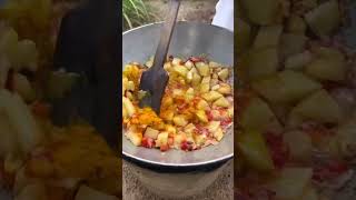 Roasted Popaya Curry rangerscookingshow food cookingrecipes recipe foodrecipes [upl. by Alram]