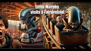 Baby xenomorph visits the Fairground 👽 aliens xenomorph alien amsterdam [upl. by Karina]