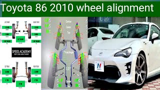 Wheel alignment Toyota 86 2010 good wheel alignment [upl. by Dreyer]