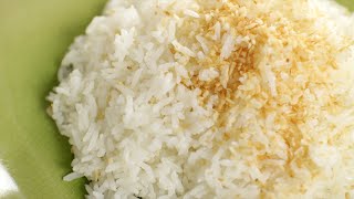 Thai Coconut Rice Recipe ข้าวมัน  Hot Thai Kitchen [upl. by Nahtan]