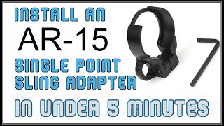 Easy to install AR15 singlepoint sling attachment [upl. by Aihn]