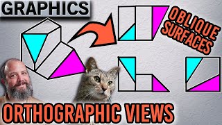 How to Draw Orthographic Views of OBLIQUE Surfaces using XYZ Coordinate System [upl. by Tacklind]