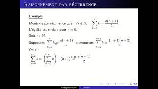 Logique  Cours  Partie 3 Récurrence [upl. by Jared339]