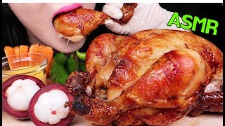 ASMR WHOLE ROTISSERIE CHICKEN EATING SOUNDS 로티세리 치킨 먹방 NO TALKING MUKBANG [upl. by Armil]