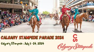 Calgary Stampede Parade 2024 calgary stampede [upl. by Anaujahs]