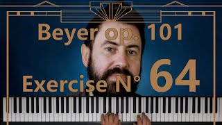 Piano tutorial  Beyer Op 101 esercizio N° 64 [upl. by Lleumas]