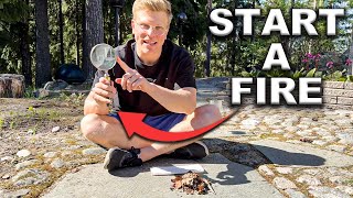 How to Make a Fire with a Magnifying Glass [upl. by Aivatnohs]