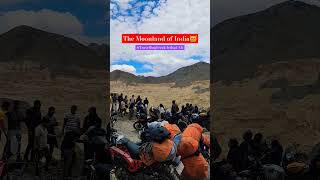 Moonland of India in Ladakh 😻💪 youtubeshorts shorts ladakh bikeride moonland lamayuru biker [upl. by Ahsikyt]