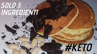 RICETTA PANCAKE KETOI PIU SEMPLICIPANCAKE PROTEICO IL PIU BUONO CHE MANGERAI A COLAZIONE [upl. by Earehs]