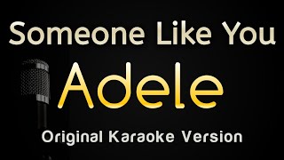 Someone Like You  Adele Karaoke Songs With Lyrics [upl. by Billye]