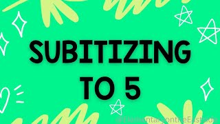 Subitizing to 5 [upl. by Acimaj]