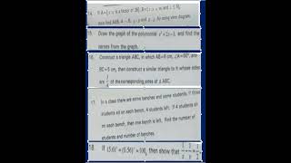 10th Class Maths SA1 Question Paper 2023 October Hyderabad Telangana focuseducation432 [upl. by Gnort]