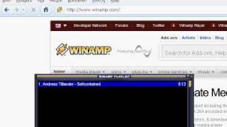 Winamp  disappearing main screen [upl. by Combs]