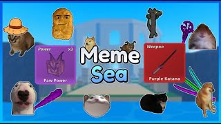 PVP with Paw  Purple katana  Meme sea [upl. by Nauht]