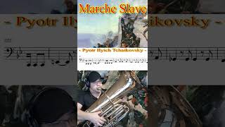 Marche Slave Pyotr Ilyich Tchaikovsky Pt 6 brass tuba orchestra [upl. by Lewin607]