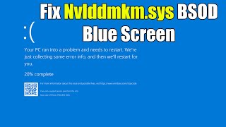 HOW TO Fix Nvlddmkmsys BSOD Blue Screen Error in Windows 10 or 11 [upl. by Addis361]