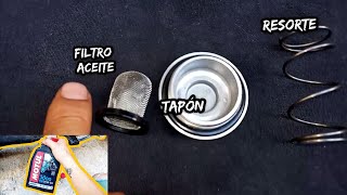 como cambiar el aceite de la ft150 grafito  limpiar el filtro de aceite motos servicio 1 puebla [upl. by Iy189]