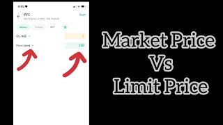 Market Price vs Limit Price in Hindi Groww Application trading [upl. by Nerine815]