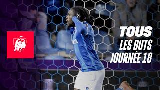 TOUS LES BUTS JOURNEE 18 👀⚽ Moments forts de la Jupiler Pro League 2324 [upl. by Merle]