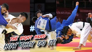 Judo Gripping  How these three guys do it RIGHT HAND [upl. by Wachter114]