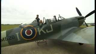 Veteran flies Spitfire for first time since WWII [upl. by Gwenneth736]