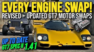 FULL LIST of GT7 Engine Swaps  Revised amp Updated  Gran Turismo 7 141 Update  Motor Swaps [upl. by Aloek590]