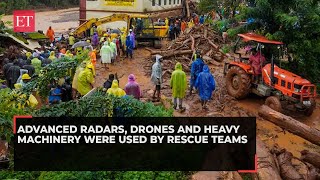 Kerala Landslide 6th Day Drone footage shows widespread destruction in landslidehit Wayanad [upl. by Salomone]