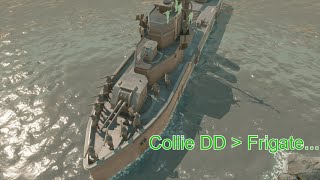 Collie Destroyer SLAUGHTERS Warden Submarine l 94VSG  101st l Foxhole WC 114 [upl. by Lona]