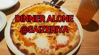 MUKBANG PIZZA  SAIZERIYA KENNEDY DINNER ALONE vlog ofwhk buhayofw fyp [upl. by Tillfourd]