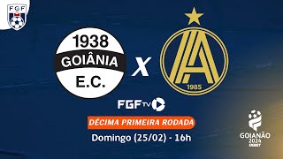 Ao vivo  Goiânia EC X AA Aparecidense  Campeonato Goianão 2024 [upl. by Trever196]