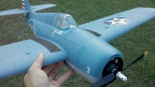 Parkzone F4F Wildcat Unboxing and Maiden Flight [upl. by Siuluj]