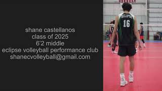 Shane Castellanos 2025 Middle Blocker FallWinter Season Highlights [upl. by Thunell]