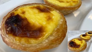 Pastéis De Nata  Portuguese Custard Tarts [upl. by Aleahc]