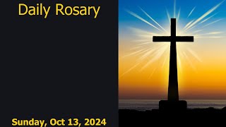 Pray Along Daily Rosary Sunday 13Oct24 [upl. by Eniar]