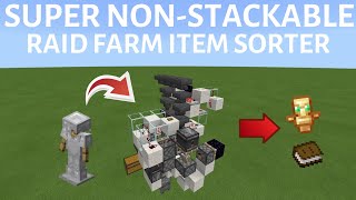 Raid Farm NonStackable item sorter and storage SEMI auto 1163 MCPE PC Xbox [upl. by Edobalo]