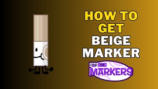 How To Get Beige Marker in Find The Markers  Roblox [upl. by Gabrielson463]