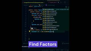 program to find the Factors of a number 17100 day 100daysofcodechallenge [upl. by Aikin450]