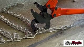 Tire Chains too Long Guide to shortening tire chains [upl. by Meekyh]