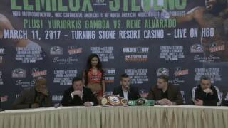 LEMIEUX VS STEVENS  Post Fight Press Conference [upl. by Ube]