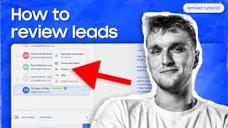 How to review leads lemlist tutorial [upl. by Enileoj179]