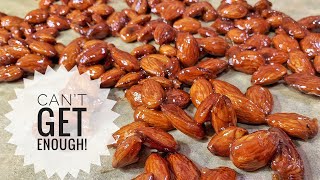 Crunchy SUGAR ROASTED ALMONDS  Super Easy [upl. by Fassold]