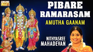 Pibare RamaRasam  Amutha Gaanam  Nithyasree Mahadevan  Annamacharya – Shri Rama Carnatic Song [upl. by Neillij]