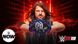 AJ Styles named cover Superstar for WWE 2K19 WWE Now [upl. by Liva]