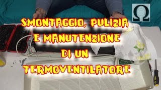 la manutenzione annuale del termoventilatore stufetta elettrica [upl. by Parris]