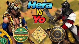 Aztecs vs Saracens  1v1 Arabia  vs Yo  AoE2 [upl. by Pelage270]