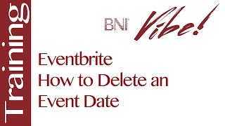 Eventbrite – How to Delete an Event Date [upl. by Ojyllek315]