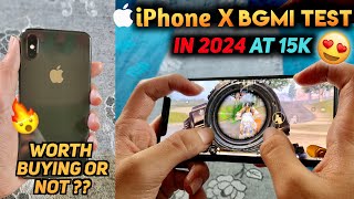 iPhone X Worth for 2024 or not  iPhone X in 2024 ❤️🔥 at 15000rs Bgmi amp Pubg Test  Detailed Review [upl. by Hacim46]