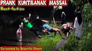 Best Action Prank Kuntilanak Massal  Terbaik Paling Ngakak  Surrounden by Beautiful Ghosts [upl. by Ahtel]