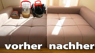 Sofa mit einem Nasssauger reinigen  Bissell 1558N SpotClean Professional [upl. by Nilatak]